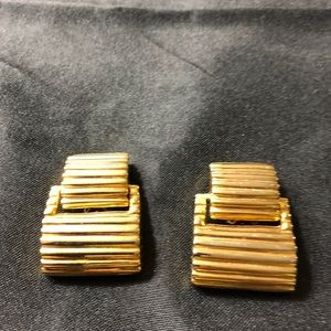 Kenneth J lane fob earrings vintage signed